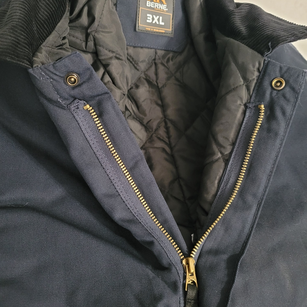 🎉HP🎉NWT Berne Insulated Twill Heritage long sleeve coverall. Navy 3XL regular - Picture 5 of 5